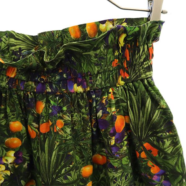 WHITE MOUNTAINEERING ホワイトマウンテニアリング 17ss 日本製 ボタニカル柄 ショートパンツ XS グリーン系 キュロット レディース