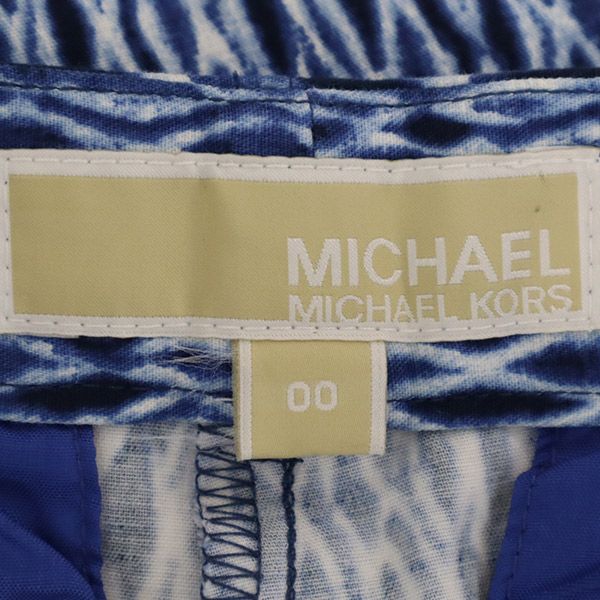 MICHAEL MICHAEL KORS マイケル マイケルコース 総柄 ショートパンツ 0 ブルー レディース