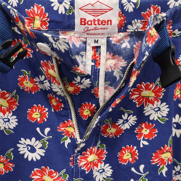 Battenwear バテンウェア USA製 花柄 ショートパンツ M ネイビー系 メンズ