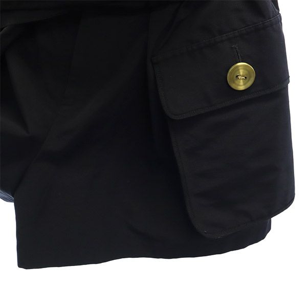 ランバンオンブルー ショートパンツ 38 ブラック LANVIN en Bleu キュロット レディース