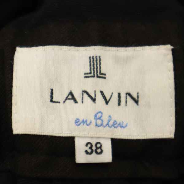 ランバンオンブルー ショートパンツ 38 ブラック LANVIN en Bleu キュロット レディース