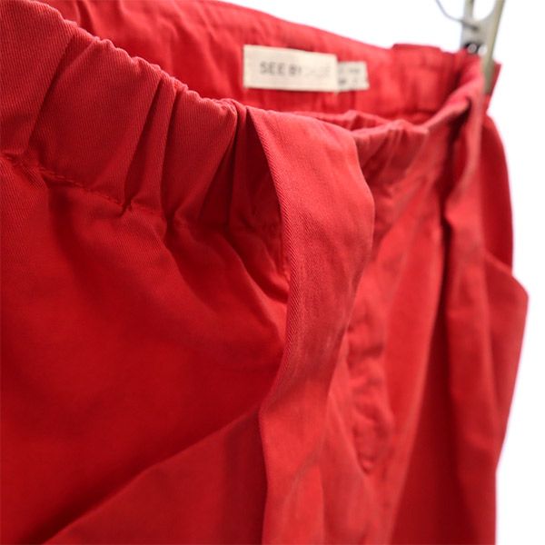 SEE BY CHLOE シーバイクロエ ミニ丈 スカート 2 レッド レディース