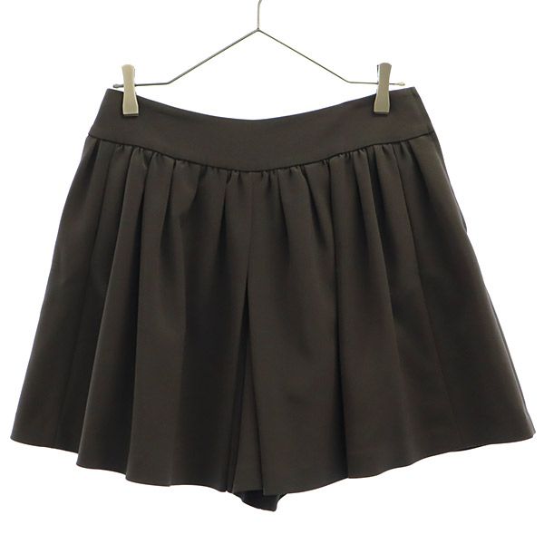 FOXEY NEW YORK フォクシー ニューヨーク ギャザー ショートパンツ 40 グレー レディース