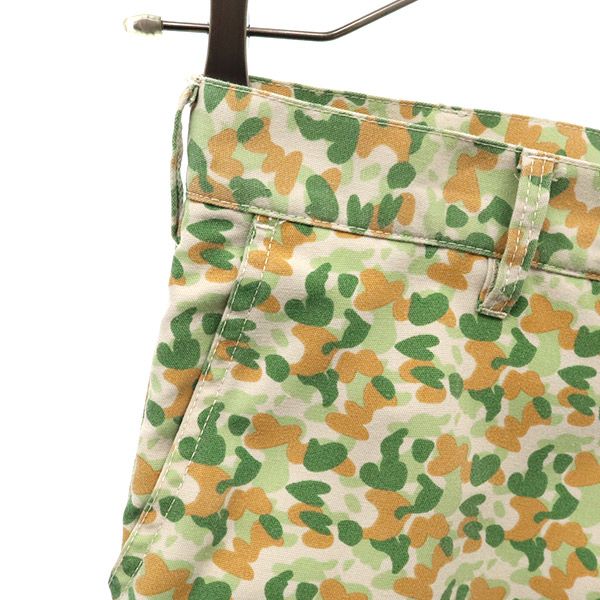 XLARGE エクストララージ 総柄 カーゴショートパンツ S グリーン系 メンズ