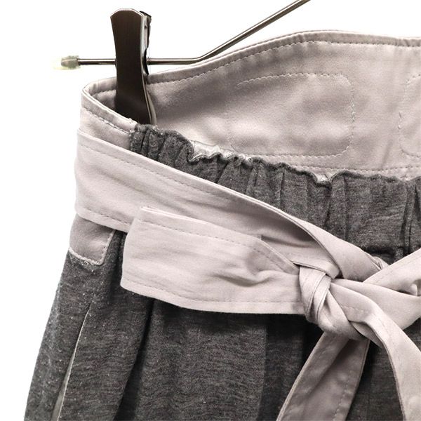 Sacai サカイ 日本製 リネンブレンド ショートパンツ 2 グレー レディース