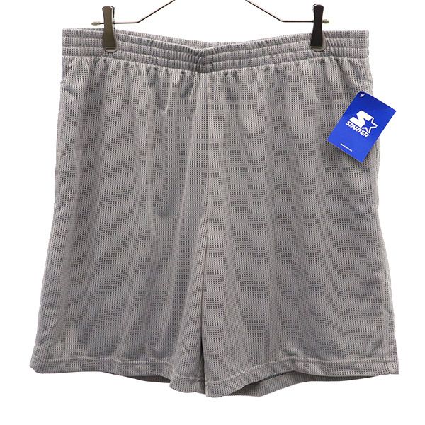 未使用 STARTER スターター トレーニング メッシュ ショートパンツ L グレー メンズ