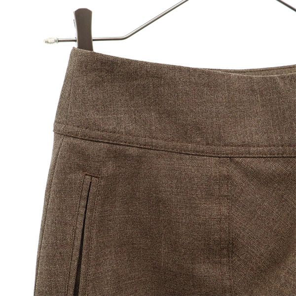 MARC BY MARC JACOBS マークバイマークジェイコブス ウールブレンド ミディ丈 スカート 2 ブラウン レディース