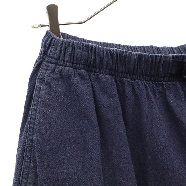 Gramicci グラミチ リネンブレンド アウトドアショートパンツ F ネイビー レディース