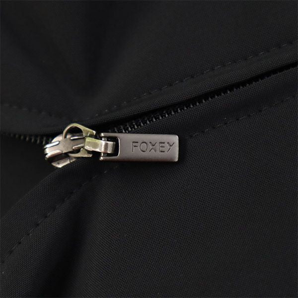 FOXEY NEW YORK フォクシーニューヨーク フリル フリル ミニスカート 40 ブラック レディース