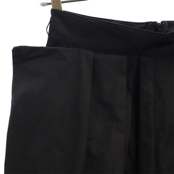 LANVIN en Bleu ランバンオンブルー タック ミニスカート 36 ネイビー レディース