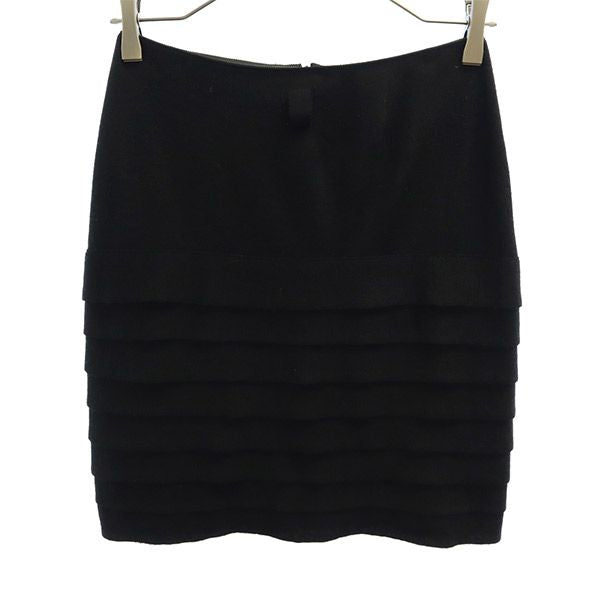 NARACAMICIE ナラカミーチェ ミディ丈 ニット スカート 0 ブラック レディース