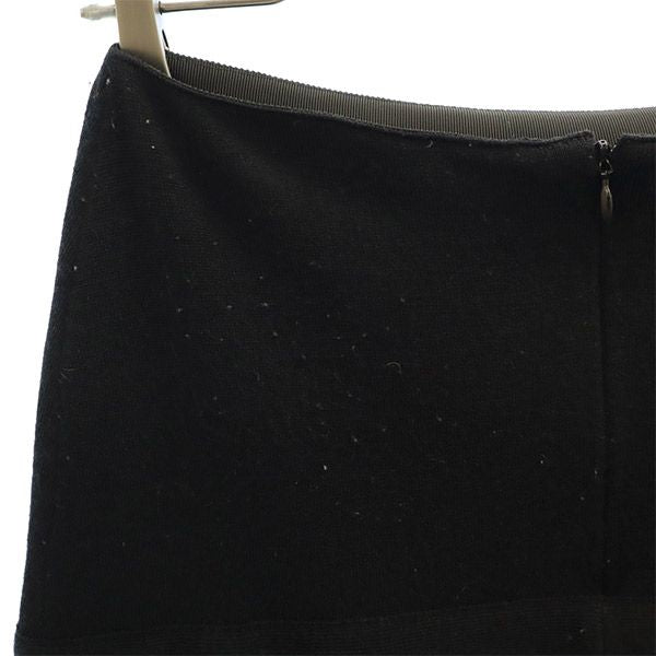 NARACAMICIE ナラカミーチェ ミディ丈 ニット スカート 0 ブラック レディース