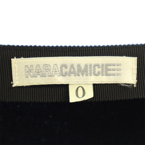 NARACAMICIE ナラカミーチェ ミディ丈 ニット スカート 0 ブラック レディース