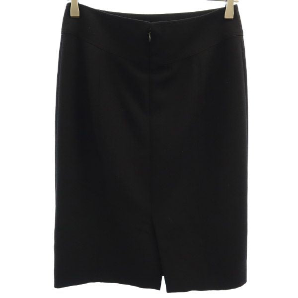 BURBERRY バーバリー 日本製 三陽商会 ミディ丈 タイトスカート 38 ブラック レディース