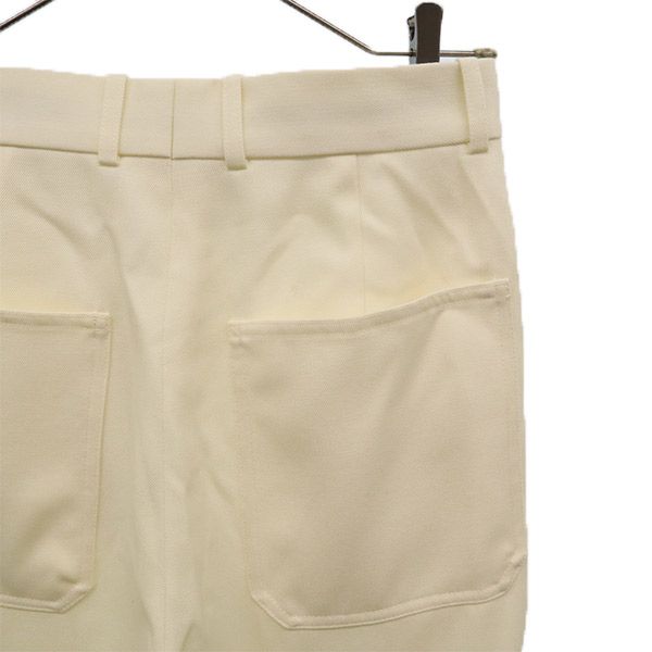 BLAMINK ブラミンク 日本製 ウール スラックスパンツ 34 ホワイト ユナイテッドアローズ レディース