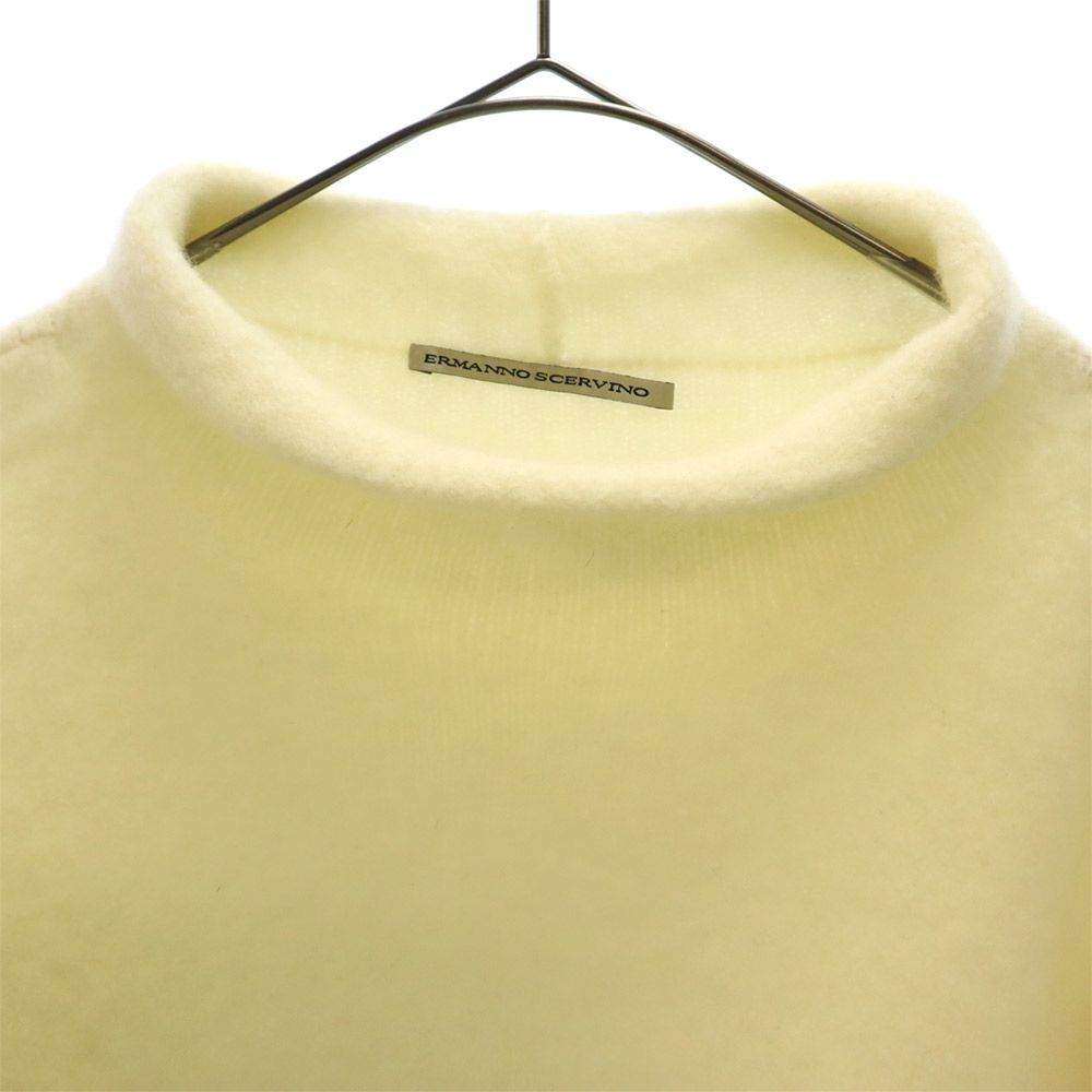ERMANNO SCERVINO エルマノシェルビーノ 長袖 モックネック セーター 48 ベージュ ニット メンズ