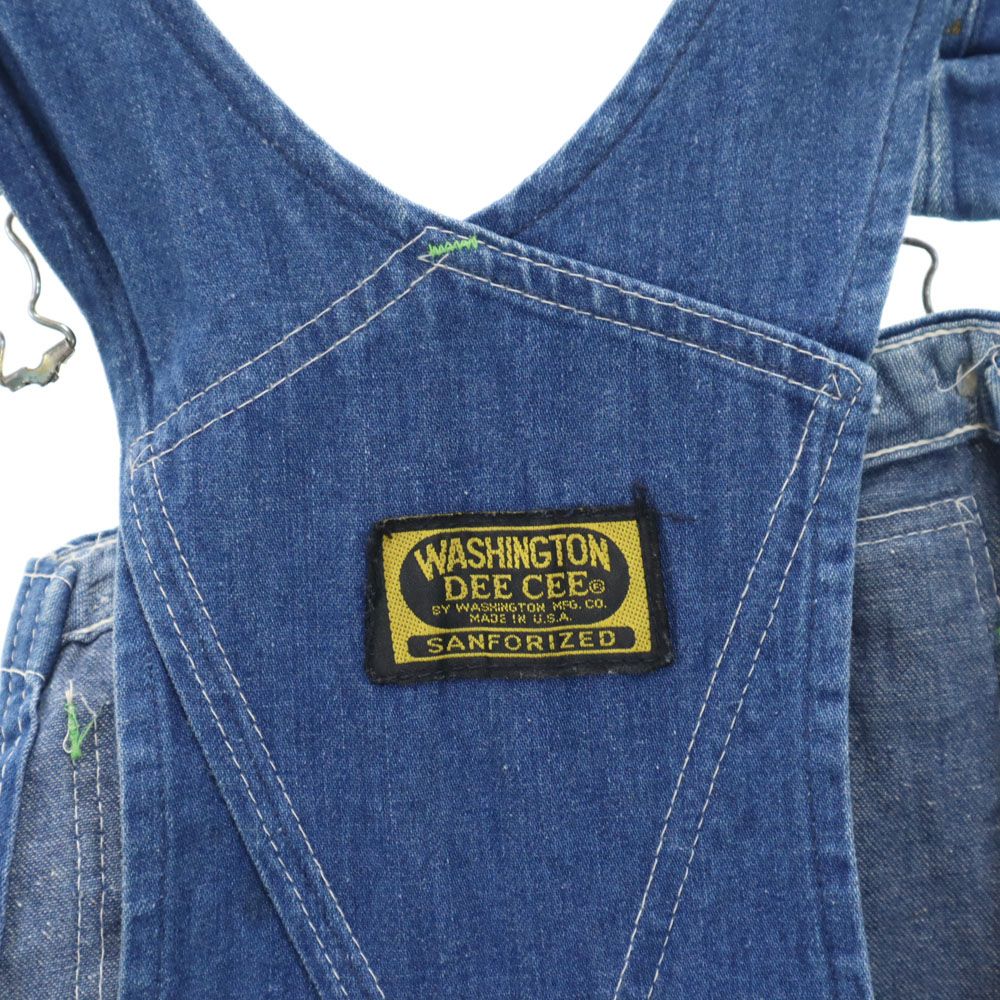 WASHINGTON DEE CEE ワシントンディーシー 80s オールド デニム オーバーオール ボタンフライ メンズ