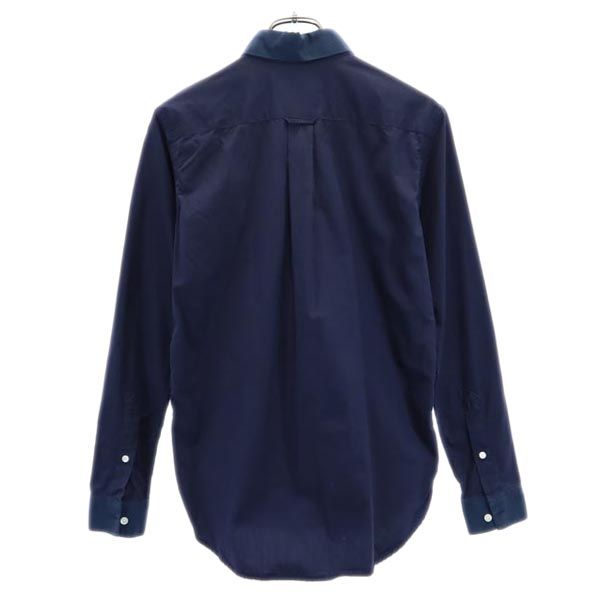 PATRIK ERVELL パトリック イーヴェル USA製 長袖 ボタンダウンシャツ S ネイビー メンズ