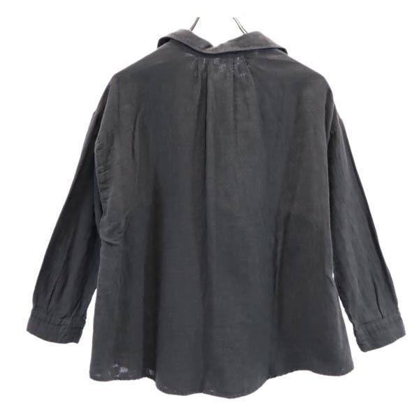 未使用 DEBUTTO デビュット 長袖 シャツ L グレー レディース