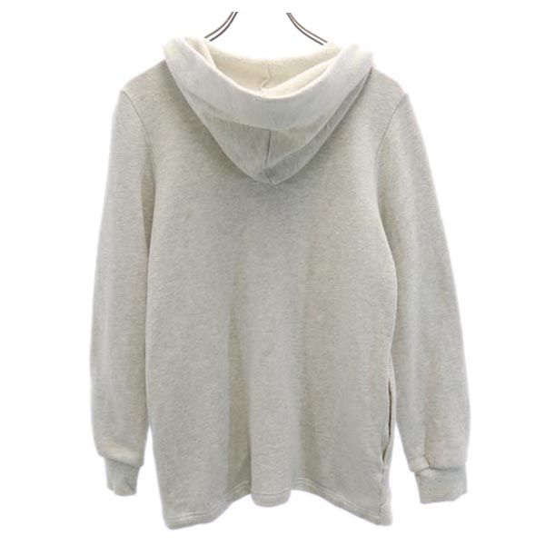 ネネット フロントデザイン 長袖 スウェットパーカー 2 グレー Ne-net レディース