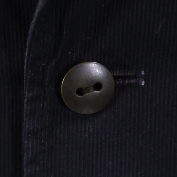 pas de calais パドカレ コットン ストライプ地 テーラードジャケット 38 紺 レディース