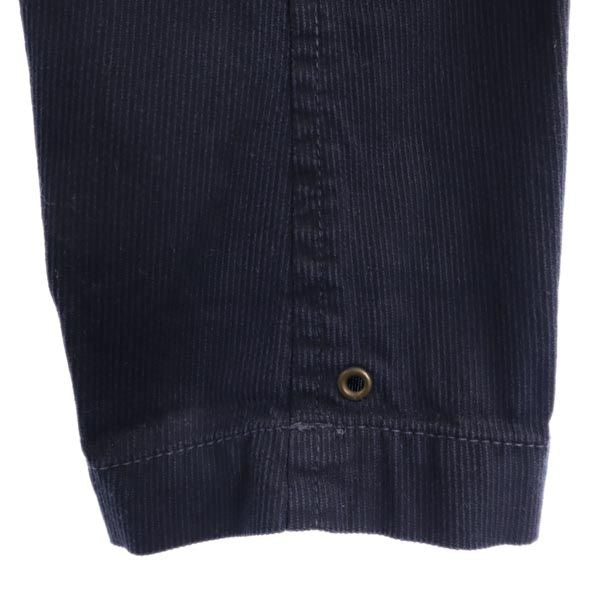 pas de calais パドカレ コットン ストライプ地 テーラードジャケット 38 紺 レディース