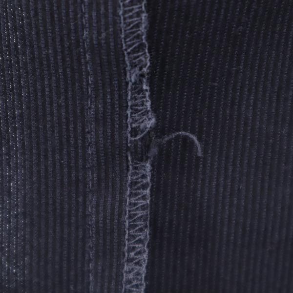 pas de calais パドカレ コットン ストライプ地 テーラードジャケット 38 紺 レディース