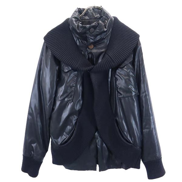 LORINZA ロリンザ 日本製 リブ切替 ジャケット S 黒 メンズ