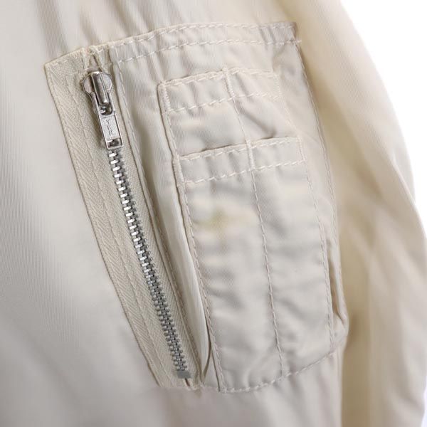 SNIDEL スナイデル MA-1 フライトジャケット 0 ベージュ チャイニーズラクーン レディース