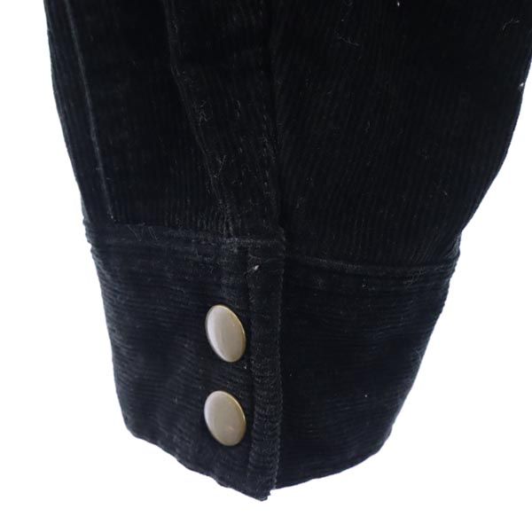 LOST CONTROL ロストコントロール コーデュロイジャケット 2 黒 衿レザー メンズ