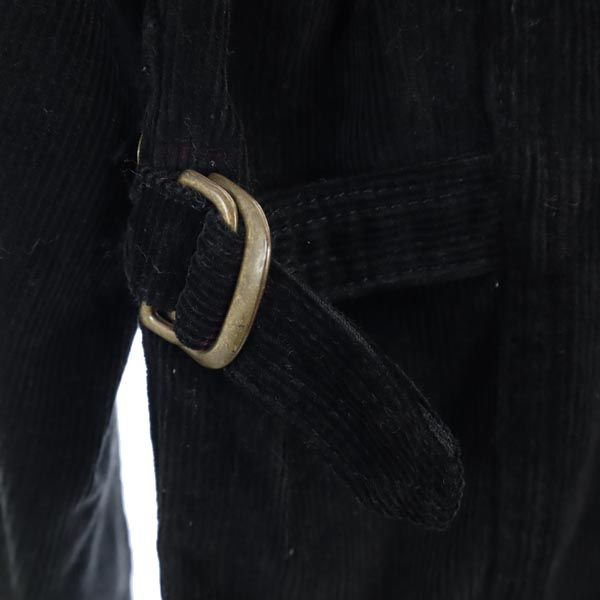 LOST CONTROL ロストコントロール コーデュロイジャケット 2 黒 衿レザー メンズ