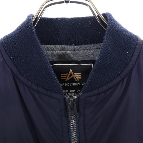 ALPHA INDUSTRIES INC アルファインダストリーズ ナイロンジャケット S ネイビー系 ミリタリー メンズ