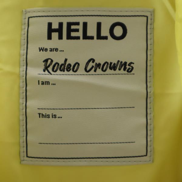 未使用 ロデオクラウンズ 中綿ジャケット S イエロー系 Rodeo Crowns レディース