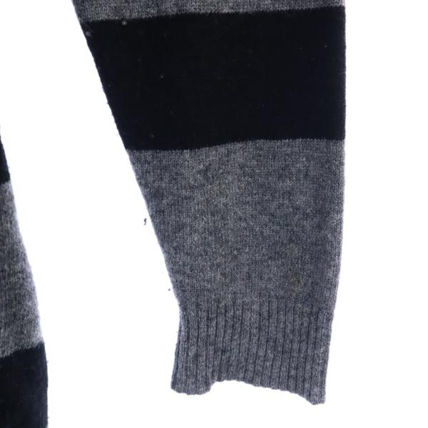 アレッサンドロ デラクア イタリア製 ボーダー ニットジャケット 40 グレー系 Alessandro dell'Acqua レディース