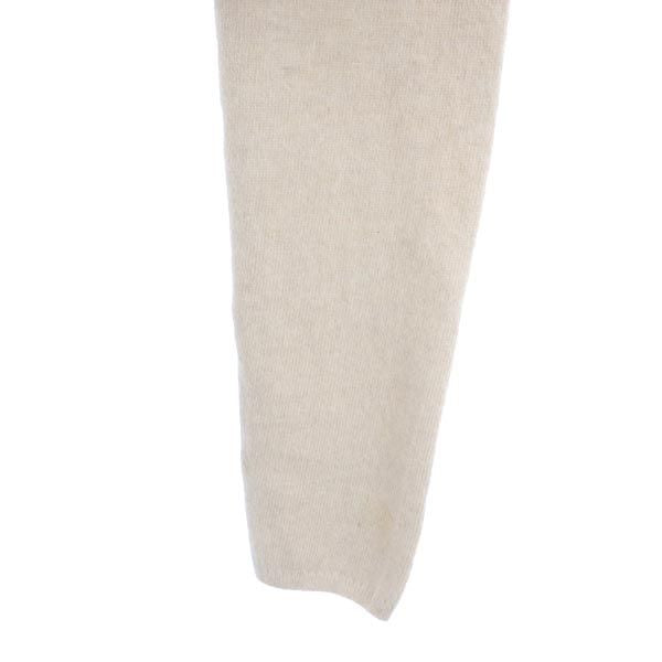 バランタイン カシミヤ100% ロゴ刺繍 長袖 タートルネック ニット アイボリー BALLANTYNE セーター レディース