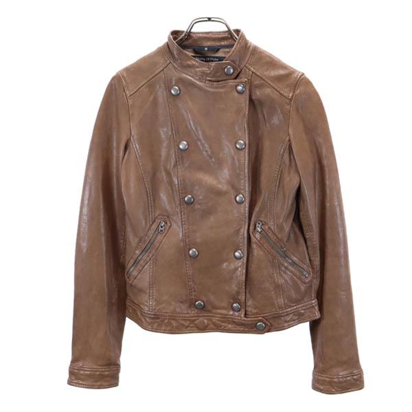 Marc O'polo マルコポーロ レザージャケット 36 茶系 レディース