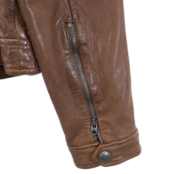 Marc O'polo マルコポーロ レザージャケット 36 茶系 レディース