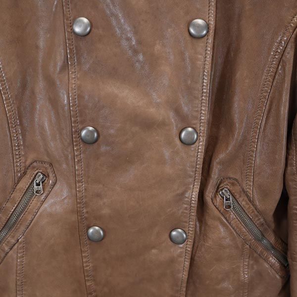 Marc O'polo マルコポーロ レザージャケット 36 茶系 レディース
