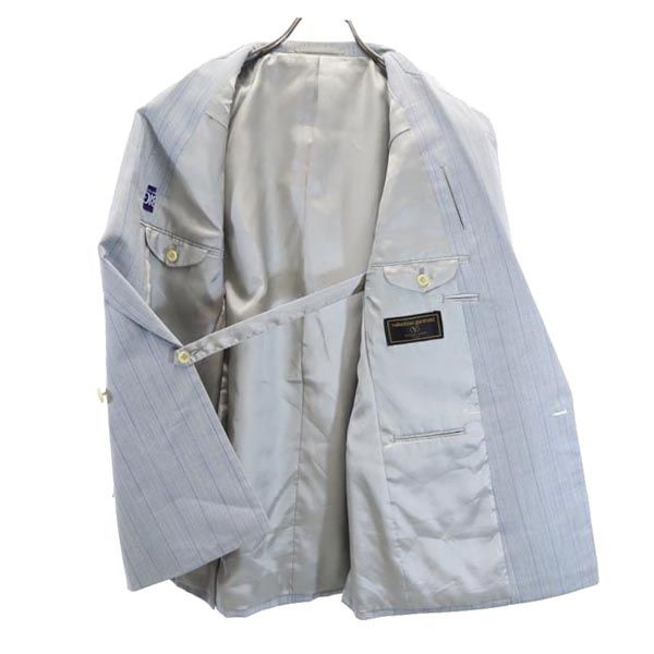 ヴァレンティノガラヴァーニ ウール ストライプ柄 スーツ 上下 セットアップ 青系 Valentino Garavani ジャケット パンツ メンズ