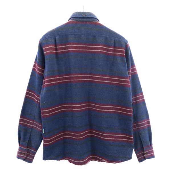 VISSLA ヴィスラ 総柄 長袖 シャツ S ブルー系 アウトドア メンズ