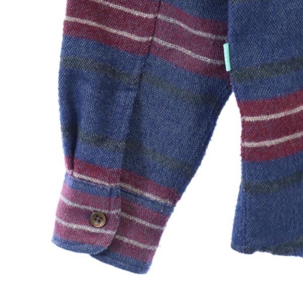 VISSLA ヴィスラ 総柄 長袖 シャツ S ブルー系 アウトドア メンズ