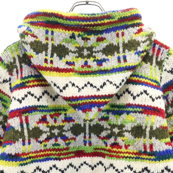 ARTESANIA BEAMS BOY アルテサニア ビームスボーイ 長袖 ミックス編 ニット パーカー レディース