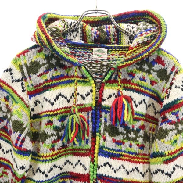 ARTESANIA BEAMS BOY アルテサニア ビームスボーイ 長袖 ミックス編 ニット パーカー レディース