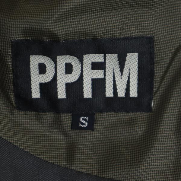 PPFM ピーピーエフエム ウール スーツ 上下 セットアップ S グレー テーラードジャケット ロングパンツ メンズ