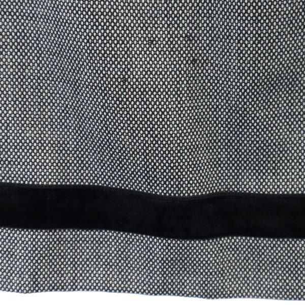 SHIPS シップス ウール 日本製 スカートスーツ 上下 セットアップ 36 ブラック系 ノーカラージャケット レディース