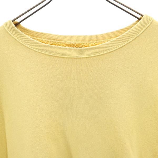 NAISSANCE ネサーンス 半袖 スウェット トレーナー L イエロー系 メンズ
