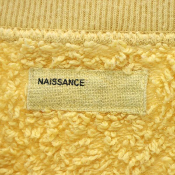NAISSANCE ネサーンス 半袖 スウェット トレーナー L イエロー系 メンズ