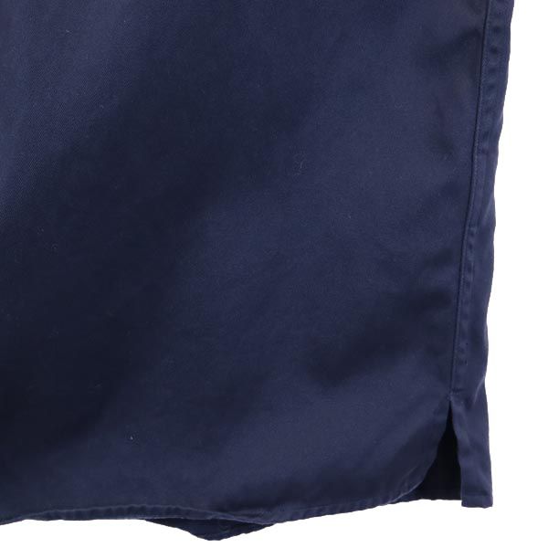 COVERT コーベルト イタリア製 長袖 バンドカラー シャツ L 紺系 メンズ