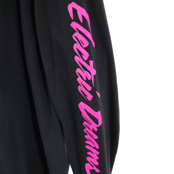 HUF ハフ プリント 長袖 Tシャツ L ブラック ロンT メンズ