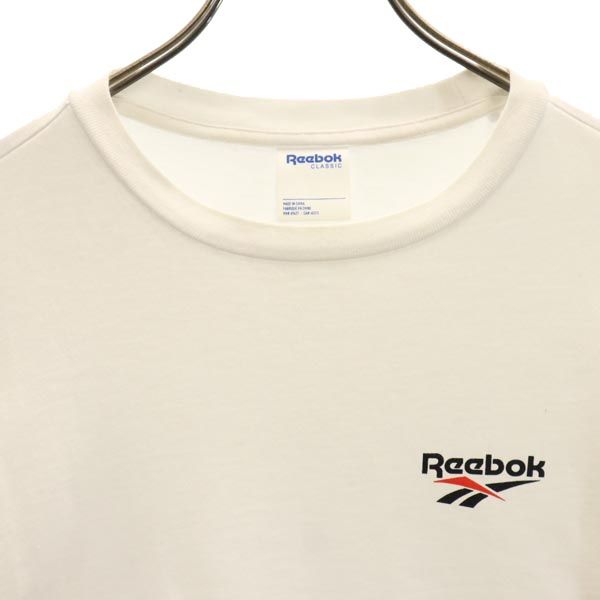リーボック HAVE A GOOD TIME 長袖 Tシャツ S ホワイト系 Reebok ロンT メンズ